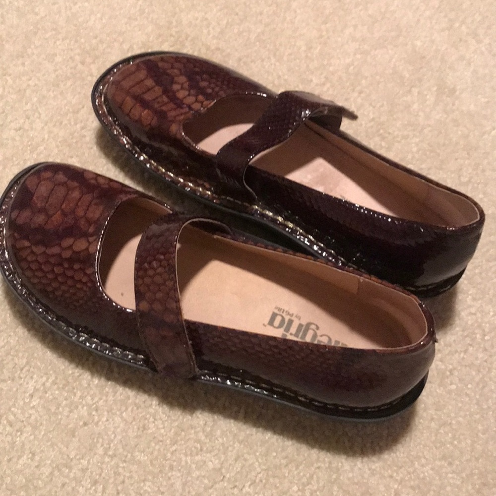Alegria Mary Jane shoes brown women size 7